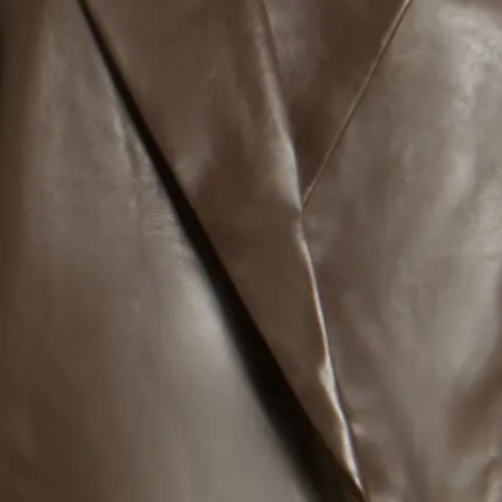 4th and Reckless Women Brown Faux Leather Jacket Size Large - Picture 4 of 10
